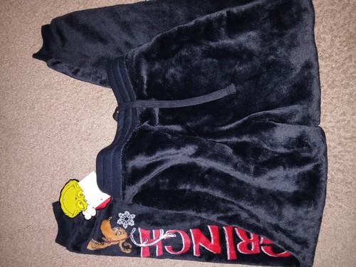 THE GRINCH-YOUTH FLEECE BOTTOMS -NEW/TAGS- & DVD - Picture 5 of 10