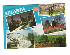 Greetings From Atlanta Georgia Postcard Unposted
