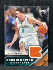 Jackson Vroman 2005-06 NBA UPPER DECK ROOKIE REVIEW MATERIALS HORNETS #RRM-JV