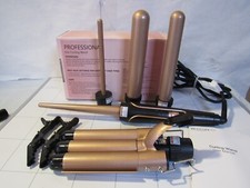 BESTOPE PRO 5 in 1 Curling Wand Set Long 3 Barrel Wand Curling Iron C82M