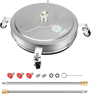 #ad #ad 20#x27;#x27; Pressure Washer Surface Cleaner with 4 Wheels Stainless Steel Housing 1 4 $199.99