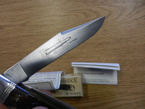 NIB Camillus Classic Cartridge 257 Roberts Pocket Knife CCC4 5 1/4" 2 Blades - Picture 6 of 6