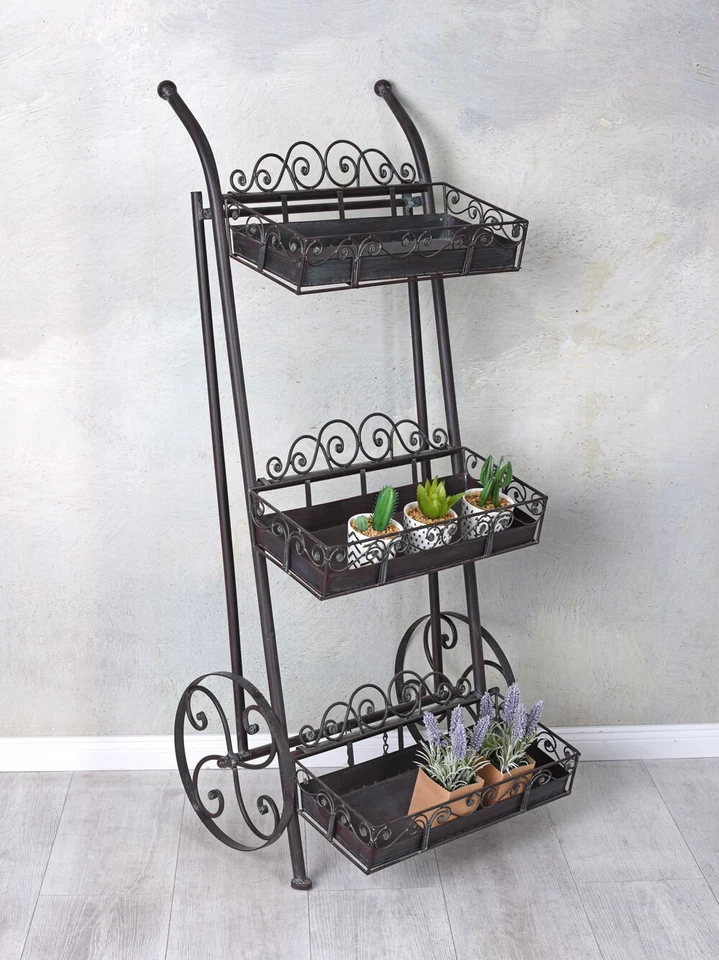 Pflanzentreppe Pflanzregal 3 Etagen Blumenständer Blumenregal Blumentreppe 110cm - Bild 2 von 4