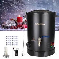 ToAuto Electric Wax Melter Pot 8L Wax Melting Machine for Candle Making w/Spout