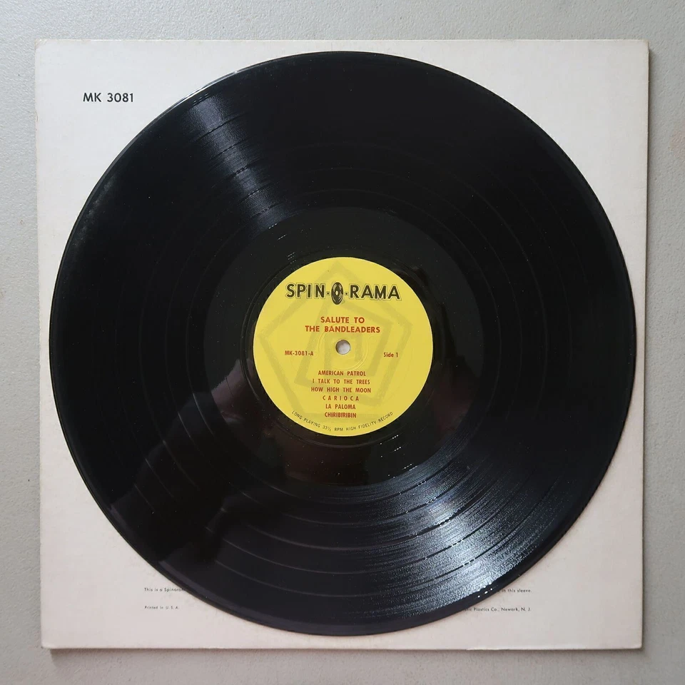 SALUTE TO THE BANDLEADERS VINYL LP SPIN-O-RAMA EXC 74 - Image 3 of 4