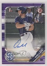 2019 Bowman Prospect Auto Purple 158/250 Owen Miller #PA-OM Auto fm2