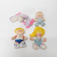 Vintage 80s Fisher-Price Smooshees Dolls Toy Lot Of 4 Jenny Baby Dog Seth
