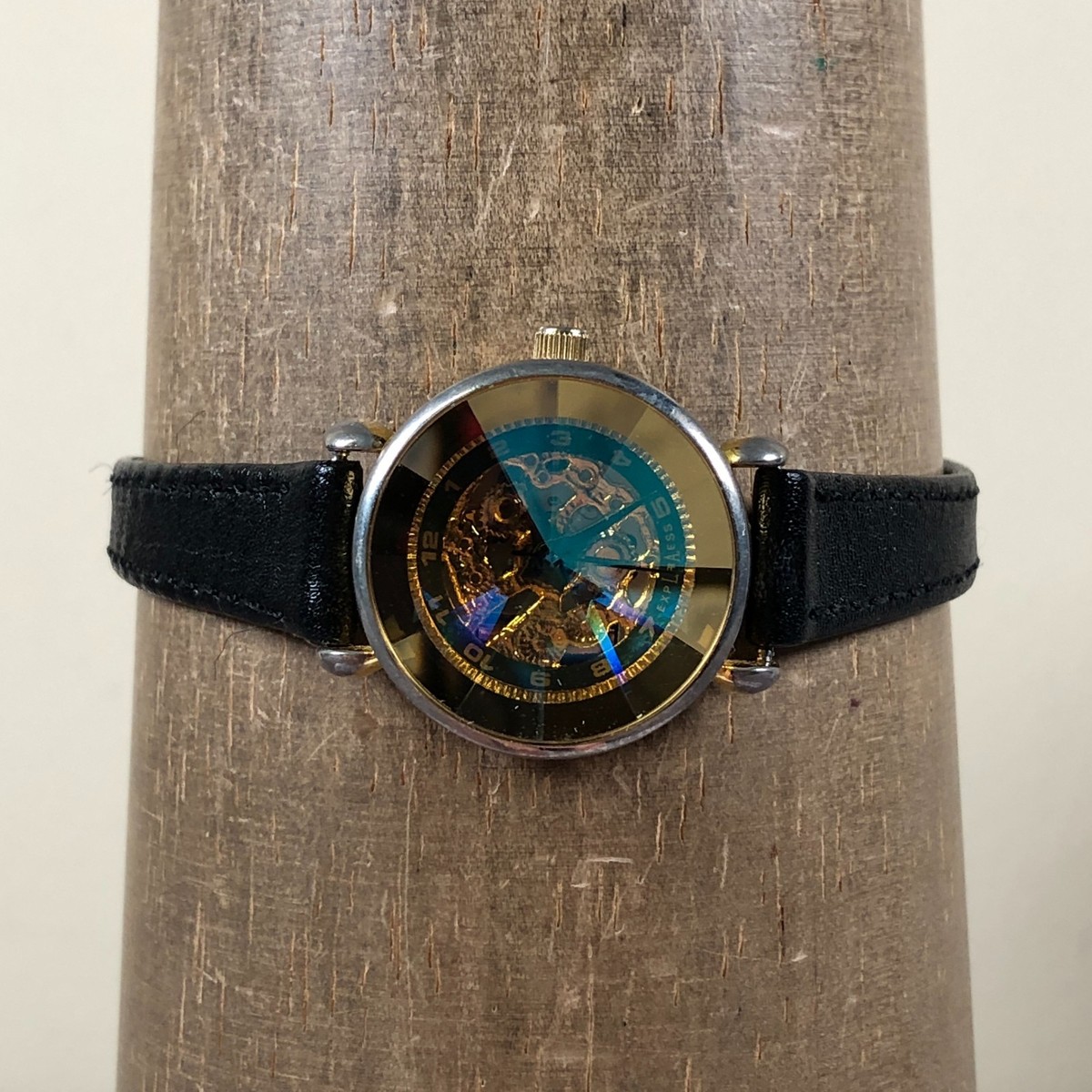 LA Express Women LAX212 Dress Skeleton Leather Quartz Analog 22mm