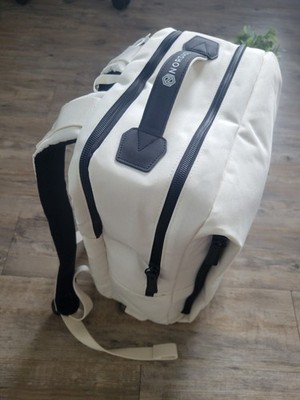 Nordace Siena Pro 15 Smart Backpack 20L Cream/Black Laptop Travel USB NWT