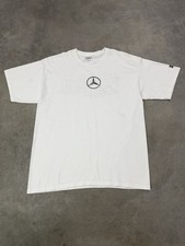 Vintage Y2K Mercedes Benz Giveaway T Shirt White Large Car Luxury