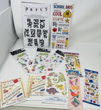 Lot Of Scrapbook Stickers Children School Activities NEW