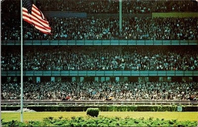 Aqueduct The Big A Roaring Crowd Long Island New York NY 1967 Postcard