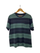 WACKO MARIA T shirt M Cotton Green Stripe