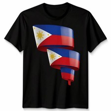 Curled Philippines Flag Philipino Day Football Unisex Tshirt Tee Top Gift