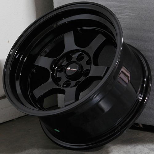 15x8 Black Wheels Vors TR7 4x100/4x114.3 0 (Set of 4) 73.1 781119503209 ...