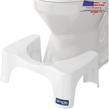 Toilet Stool Comfortable Squatting Better Elimination  Reduced Strain New