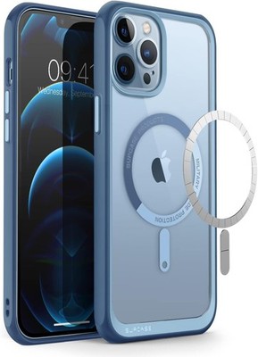 SUPCASE iPhone 13 Pro Max Hülle MagSafe Stoßfest Schutz Slim Klar Blau
