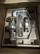 Schlage AL53PD-SAT Saturn Keyed Entrance Door Lever Set