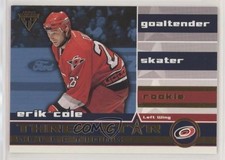 2001-02 Pacific Private Stock Titanium Three Star Selections Erik Cole #23 0q3