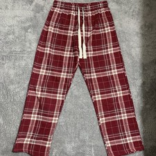 Womens Plaid Flannel Pajama Lounge Pants Size Medium