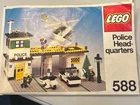 Vintage Lego 588 Police Headquarters (99% Complete) w/ Instructions.