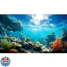 Under The Sea Aquarium Background Ocean Seabed Coral Reef Fish Tank Backgroun
