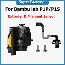 Original Extruder For Bambu Lab P1S P1P Stainless Steel Filament Sensor 3D Print