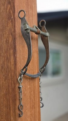 Vintage 1st Gen Sliester Bit Copper Roller Bridle Bar with Original Rein Chains