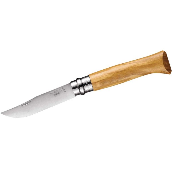 Opinel No 8 - Taschenmesser Mit 8,5 Cm Sandvikstahlklinge Und Olivenholzgriff-image