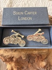 New (other) Simon Carter (Liberty Designer) Pewter Motorbike Cufflinks RRP £65