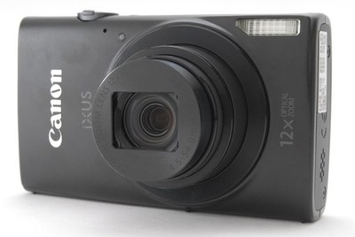 [Near MINT] Canon IXUS170 Black 20MP Compact Digital Camera From JAPAN