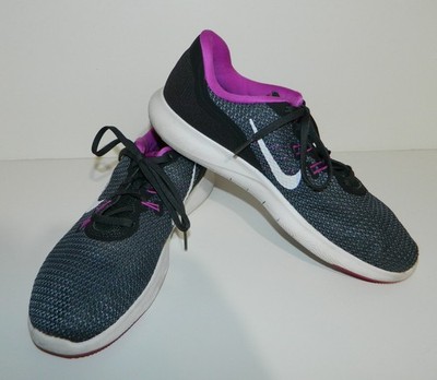 Nike Women's Flex Trainer Grey Purple 898479-005 Sneakers Women's Size 9.5