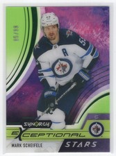 #ES-MA 2021-22 Upper Deck Synergy Exceptional Stars Green Mark Scheifele 85/99