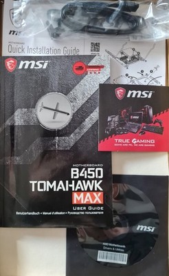 B450 TOMAHAWK . Benutzerhandbuch . msi Driver & Utilities Disc . Kabel