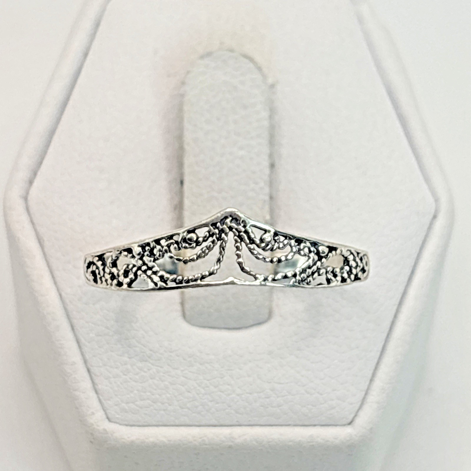 STUNNING .925 Antique Sterling Silver Estate Ring Size 11
