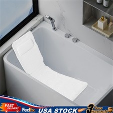 Bathtub Mat with Pillow Home Moisture-proof White Bath Tub Cushion PVC Foaming