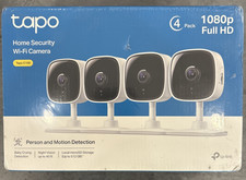 TP-Link Tapo C100 1080P Indoor Security Camera 4 Pack Night Vision NEW/SEALED