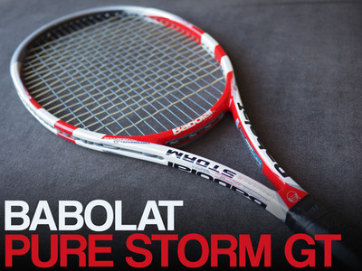  New Grip!  Babolat Pure Storm GT - Red Throat - 98 in² - 16x20 - 4 1/4''