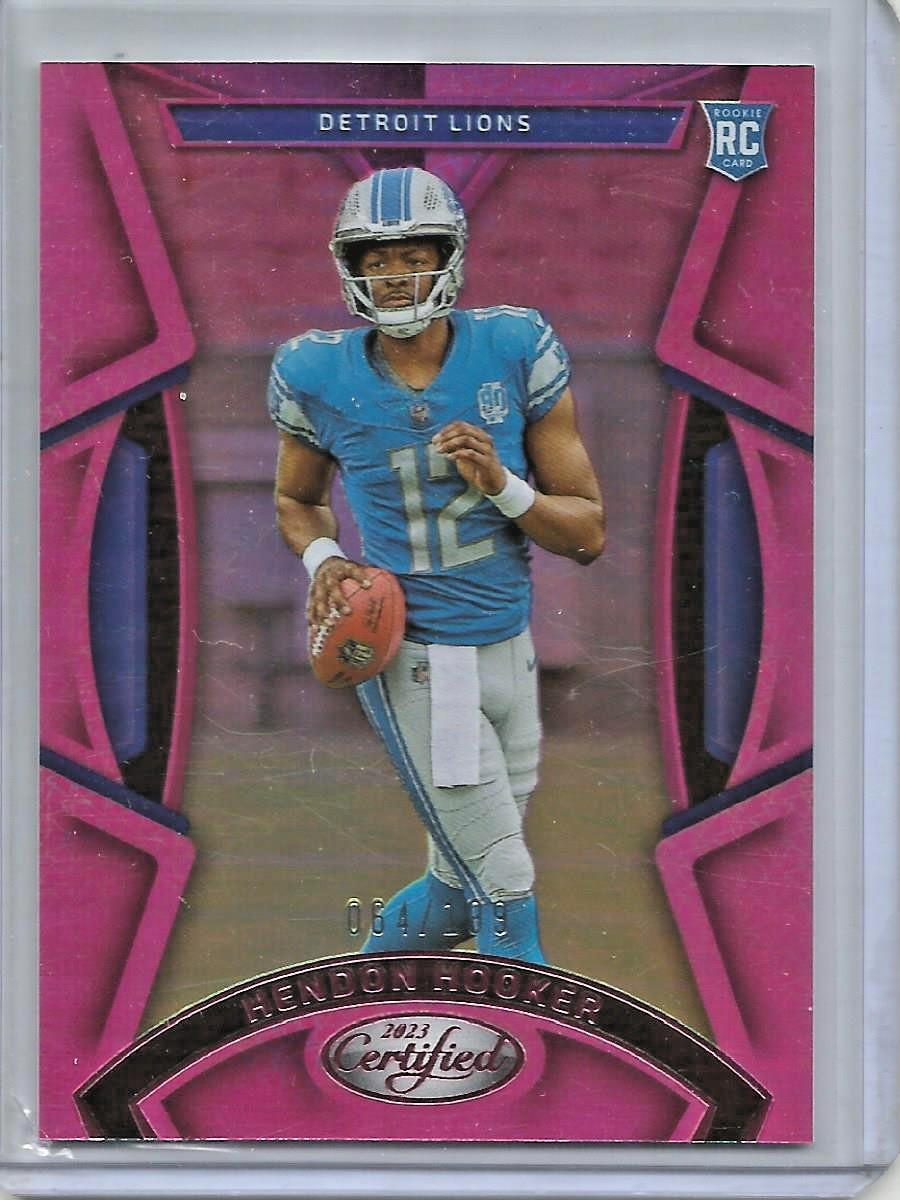 Hendon Hooker 2023 Panini Certified Mirror Pink Rookie #064/199