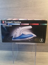 Russell Hobbs Steam Glide Travel Iron Blue / White Boxed NEW