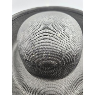 Unbranded Vintage Pillbox Hat Womens OS Black Good Beaded  display picture 3