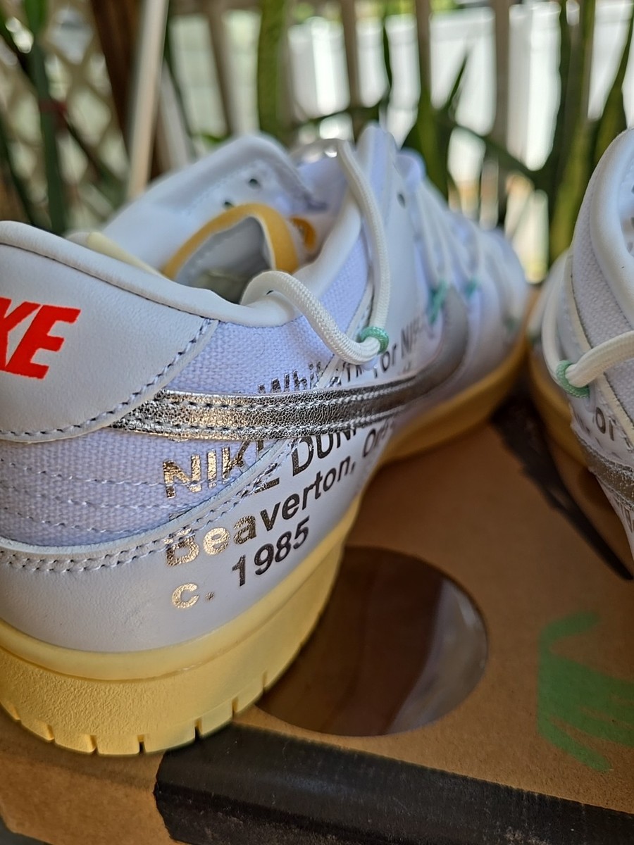 Size 11 - Off-White x Nike Dunk Low Lot 01 of 50 | eBay
