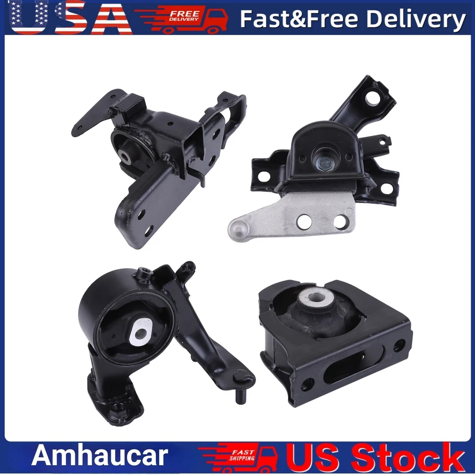 4pcs New Engine Motor & Trans Mount Set For 2009-2012 Toyota Rav4 2.5l FWD - Image 3 of 4