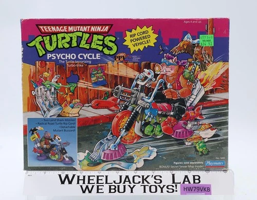 Psycho Cycle Teenage Mutant Ninja Turtle TMNT 1988 Playmates Figure NEW SEALED