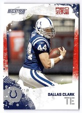 2010 Score #124 Dallas Clark Red Zone /100 Colts Iowa Hawkeyes