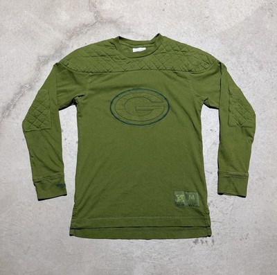 MITCHELL & NESS Green Bay Packers Throwbacks Long Sleeve Shirt