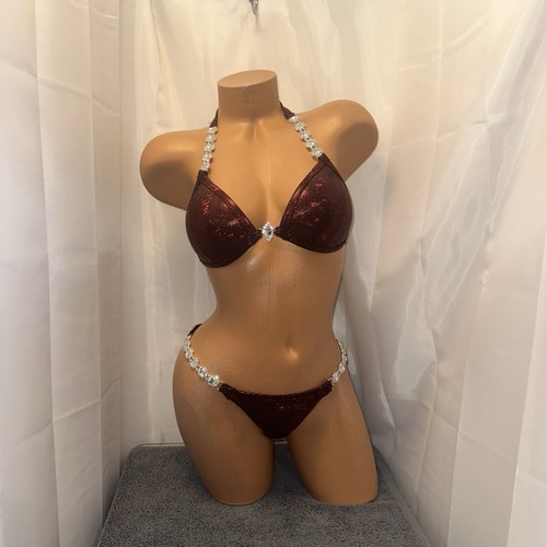 NPC Competition Bikini Suit, 32 B  CUP   Small Bottom NEW SUIT HANDMADE