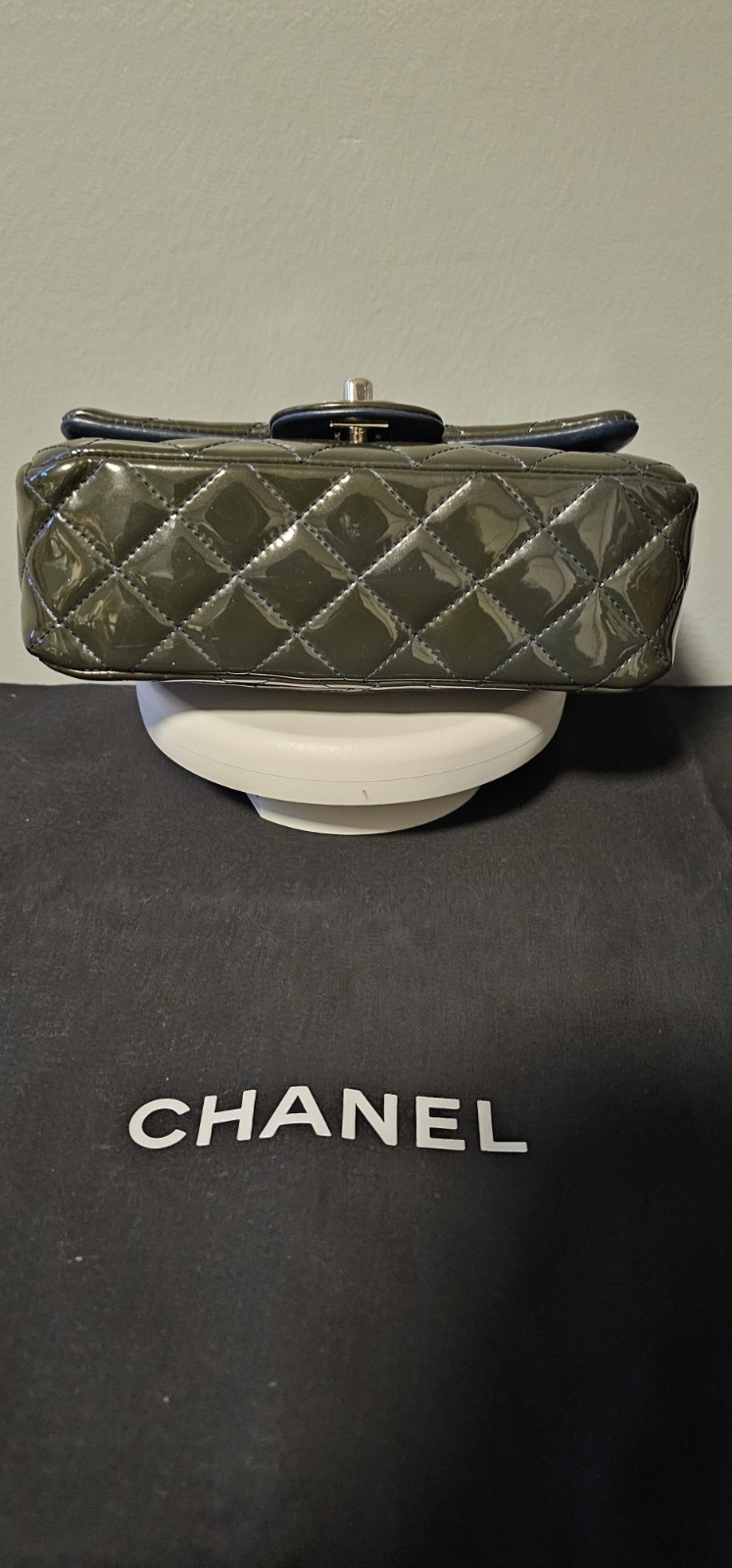 Chanel Mini Rectangular Flap Green Patent Leather… - image 5