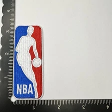 Basketball NBA Logo  3 inch Iron On Embroidered Patch, Jerry West