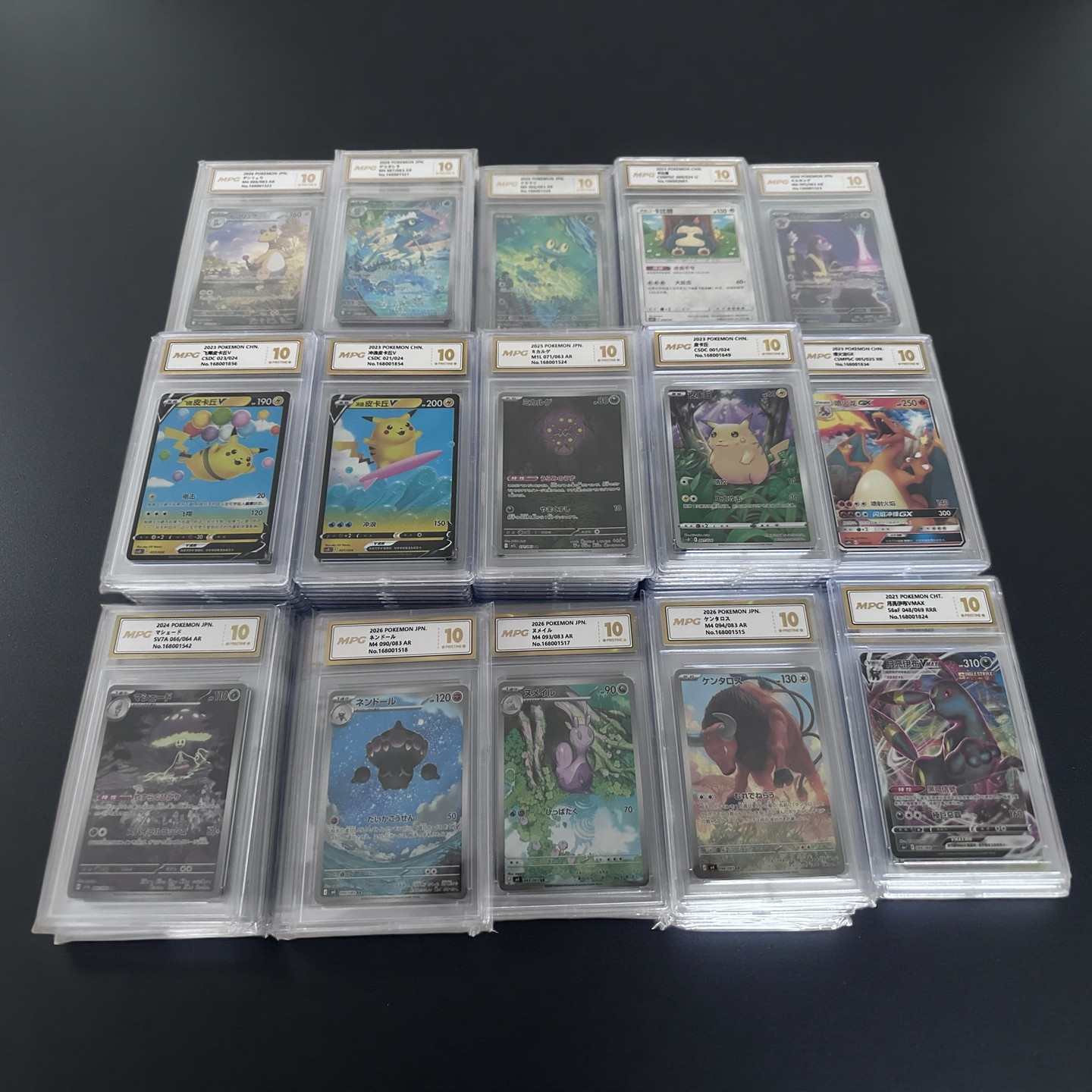 1x Random MPG 10 MINT Graded (Same as PSA 10) Pokemon Cards language JPN.CHN.